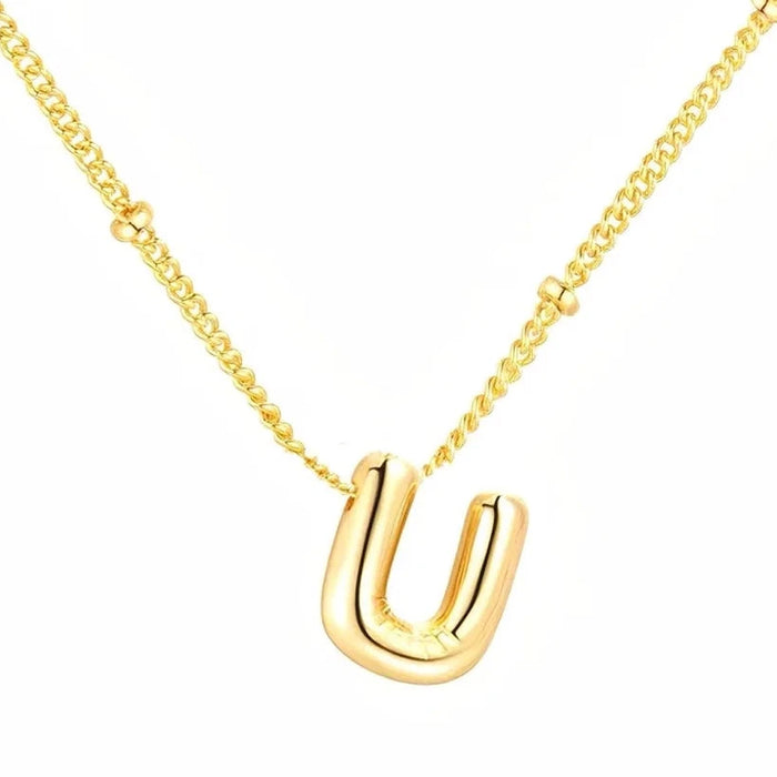 Bubbly Initial Halskette