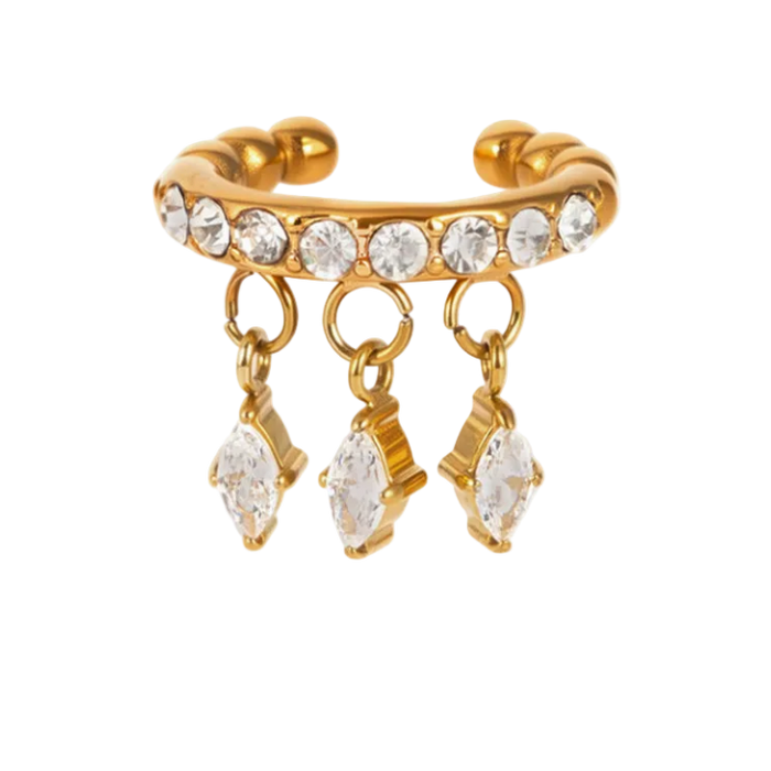 Crystal Rain Earcuff