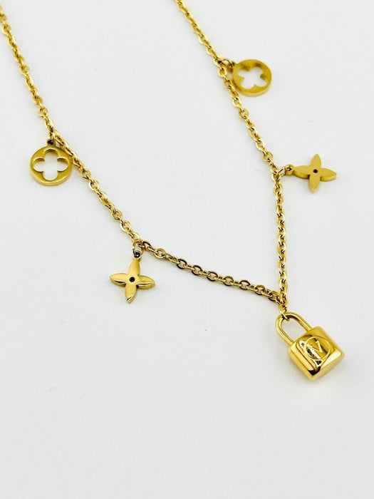 Charm Schloss Halskette