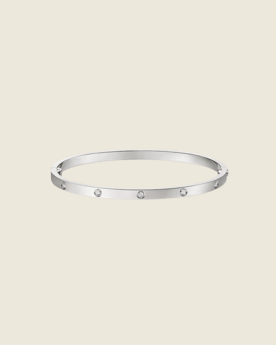 Signature Slim Armreif - mit Steinen