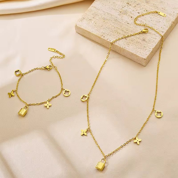 Charm Schloss Halskette