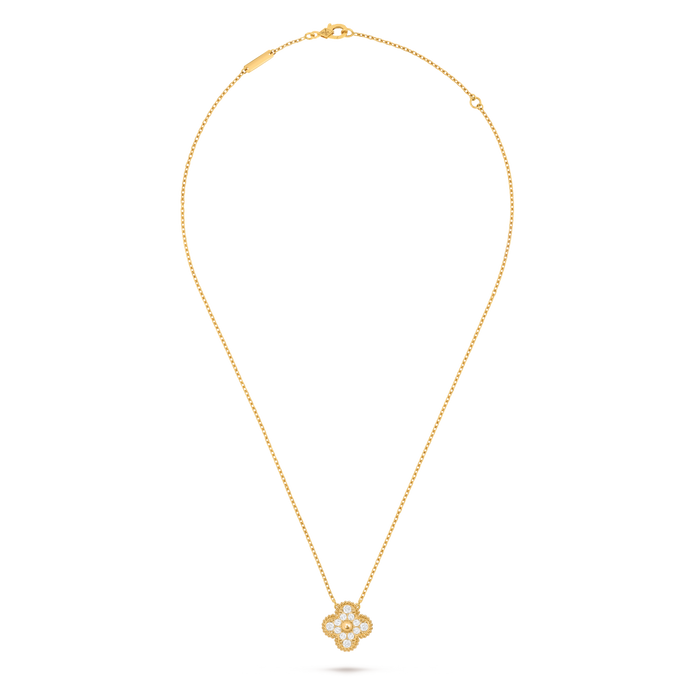 Klee Diamant Halskette