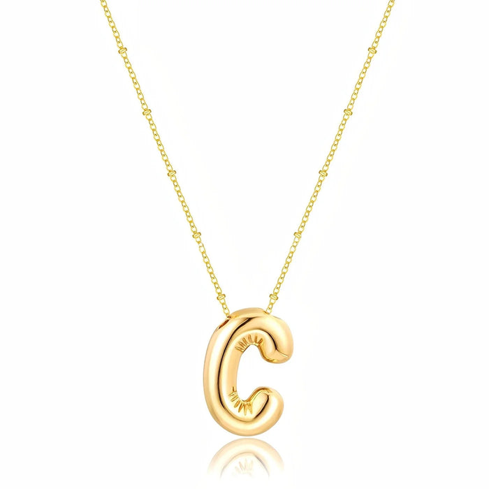 Bubbly Initial Halskette