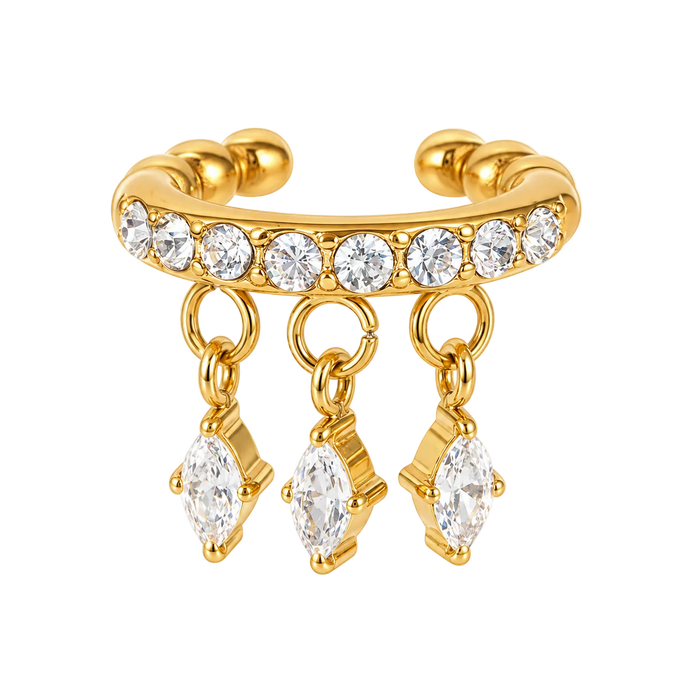 Crystal Rain Earcuff